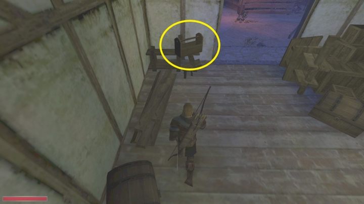 Z nimi oraz certyfikatami ze skrzyń wróćcie do cieśli - Kroniki Myrtany: Praca dla cieśli - solucja, opis przejścia - Kroniki Myrtany - poradnik do gry