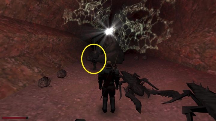 Po potyczce czeka Was rozmowa z rannym Jonem - Kroniki Myrtany: Podróż do wnętrza kopalni - solucja, opis przejścia - Kroniki Myrtany - poradnik do gry