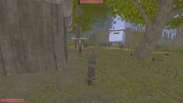 Za zabudowaniami, przed bramą wschodnią, można spotkać starego farmera - Kroniki Myrtany: Farmerzy - lista wszystkich - Kroniki Myrtany - poradnik do gry
