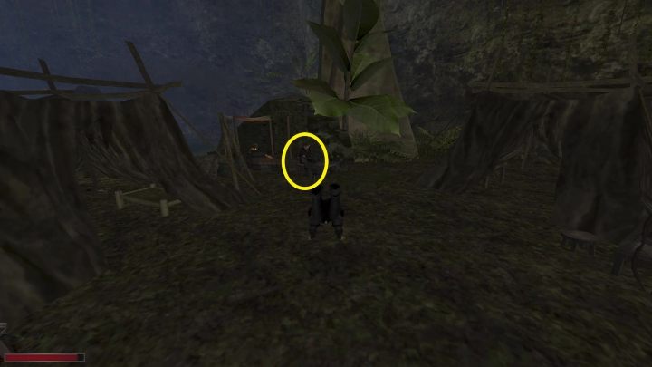 Wojownika znajdziecie przy samym przejściu z Przystani łotrów na bagna lub w okolicach namiotów przed obozem - Kroniki Myrtany: Przełomowe odkrycie - solucja opis przejścia - Kroniki Myrtany - poradnik do gry