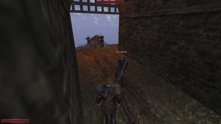 Jeżeli po wykonaniu zadania Jedyna droga do Jona podejdziecie do głównej bramy Wilczego leża, zobaczycie tam drwali z wozem drzewa - Kroniki Myrtany: Srebro i stal - solucja, opis przejścia - Kroniki Myrtany - poradnik do gry