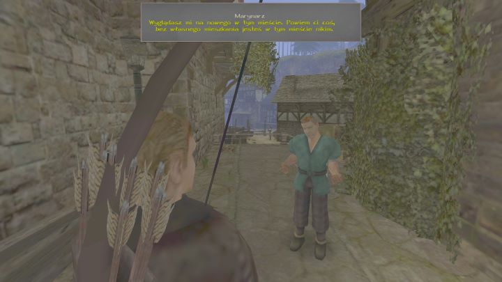 Mężczyzna będzie chciał Wam sprzedać dom - Kroniki Myrtany: Mój nowy dom - solucja, opis przejścia - Kroniki Myrtany - poradnik do gry