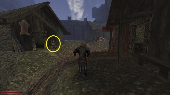 Arethe w dzień siedzi przed swoją chatą przy głównej ścieżce - Kroniki Myrtany: Po nitce do kłębka - solucja, opis przejścia - Kroniki Myrtany - poradnik do gry