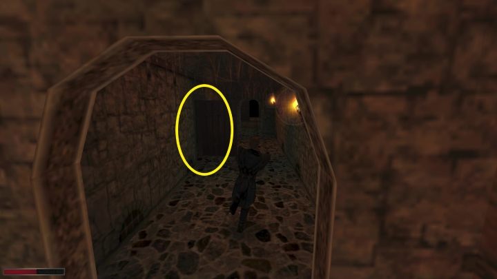 Z biblioteki pójdźcie prosto przez półpiętro i wejdźcie do pierwszego pomieszczenia po lewej stronie - Kroniki Myrtany: Z deszczu pod rynnę - solucja, opis przejścia - Kroniki Myrtany - poradnik do gry