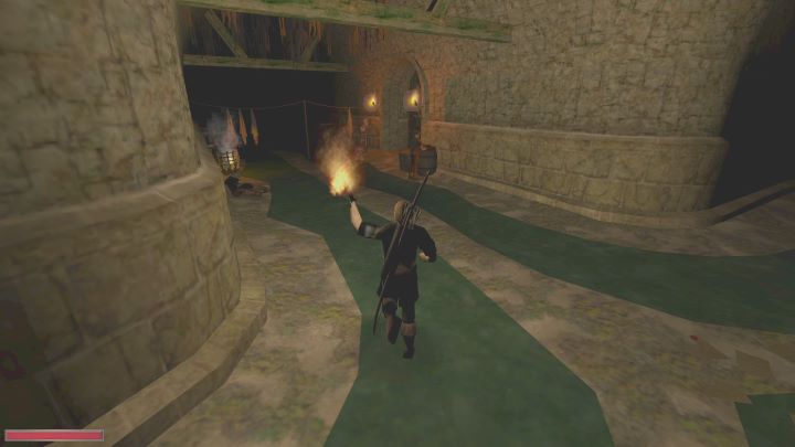 Wejdźcie do pomieszczenia i przyzwijcie windę dźwignią, Pozostaje już tylko droga w górę - Kroniki Myrtany: Wyruszamy do miasta - solucja, opis przejścia - Kroniki Myrtany - poradnik do gry