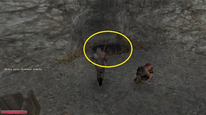 Nie pozostaje nic innego, jak pokopać - odpowiednie miejsce jest zaznaczone jako ciemna plama - Kroniki Myrtany: Krwawa waluta - Kroniki Myrtany - poradnik do gry