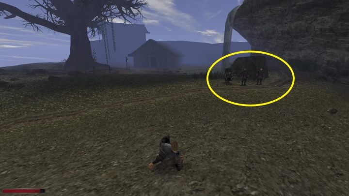 Ich przywódca, Baes, każe Wam ze sobą iść, aby wybić orki, które zasiedliły okolicę (za rozmowę otrzymacie 200 exp) - Kroniki Myrtany: Jedyna droga do Jona - solucja opis przejścia - Kroniki Myrtany - poradnik do gry