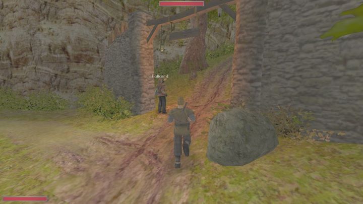 Folkard jest strażnikiem bramy południowej - Kroniki Myrtany: Ukochana córka - solucja, opis przejścia - Kroniki Myrtany - poradnik do gry