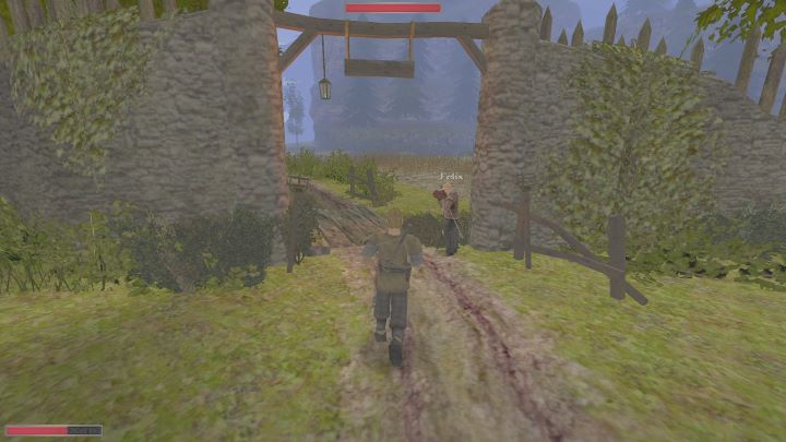 Po zapytaniu się go, czy jest wartownikiem, rozpocznie się rozmowa, w której poprosi Was o kufel piwa - Kroniki Myrtany: Ukochana córka - solucja, opis przejścia - Kroniki Myrtany - poradnik do gry