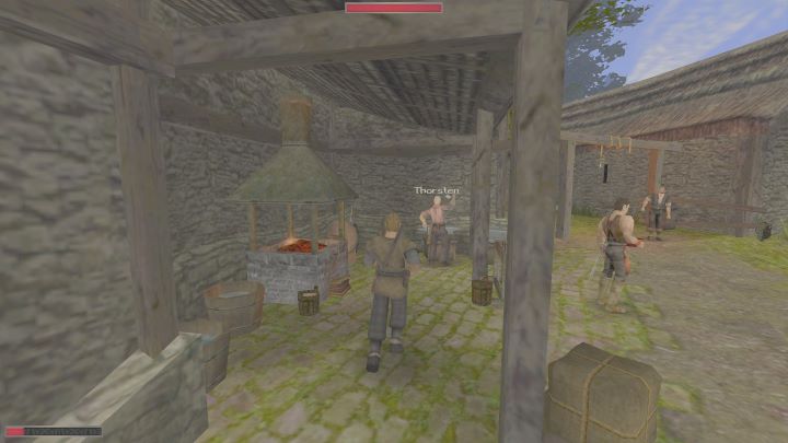 Porozmawiajcie z nim na temat młotków i rudy - Kroniki Myrtany: Ostatnia partia towaru - solucja, opis przejścia - Kroniki Myrtany - poradnik do gry