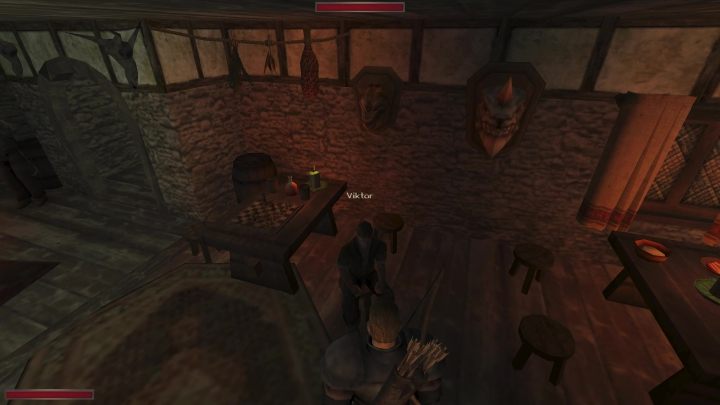 Mężczyzna siedzi przy stole w karczmie - Kroniki Myrtany: Królowa cierni - solucja, opis przejścia - Kroniki Myrtany - poradnik do gry