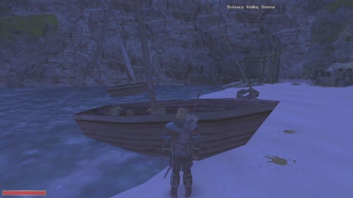 Kolejnego dnia będziecie świadkami, jak łódka Svena się zatapia, mężczyźnie jednak nic się nie stanie - poza tym, że będzie na Was zły - Kroniki Myrtany: Morskie opowieści - solucja, opis przejścia - Kroniki Myrtany - poradnik do gry