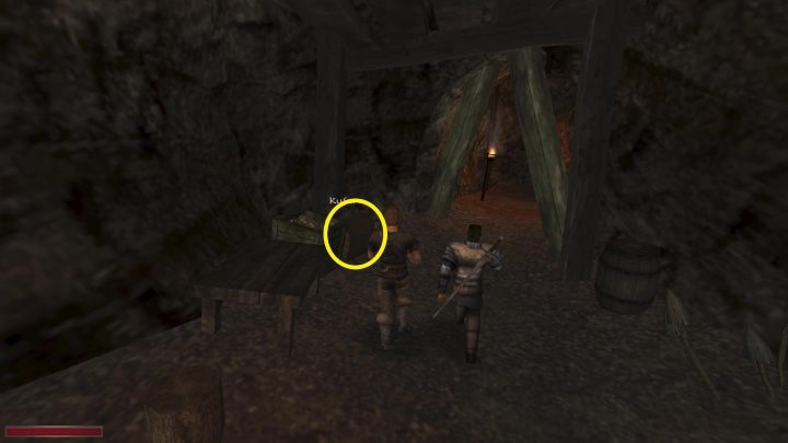 Po wejściu do kopalni aktywuje się zadanie Złoty interes - Kroniki Myrtany: Złoty Interes / Kopalnia Araxos - solucja, opis przejścia - Kroniki Myrtany - poradnik do gry