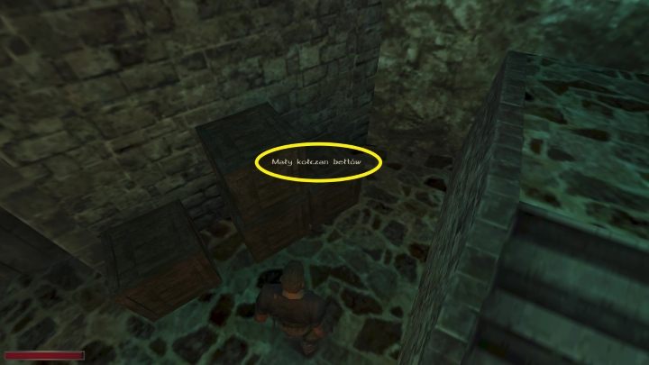 Inny kołaczan bełtów możecie odnaleźć za budynkami strażników - Kroniki Myrtany: Złoty Interes / Kopalnia Araxos - solucja, opis przejścia - Kroniki Myrtany - poradnik do gry