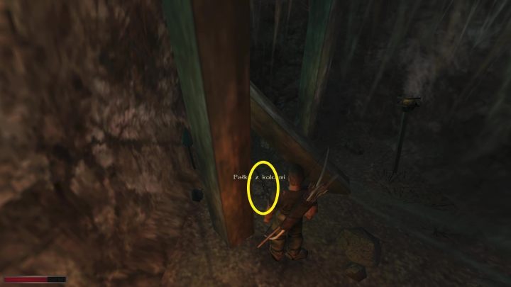 Po opłaceniu strażnika udajcie się prawym tunelem - Kroniki Myrtany: Złoty Interes / Kopalnia Araxos - solucja, opis przejścia - Kroniki Myrtany - poradnik do gry