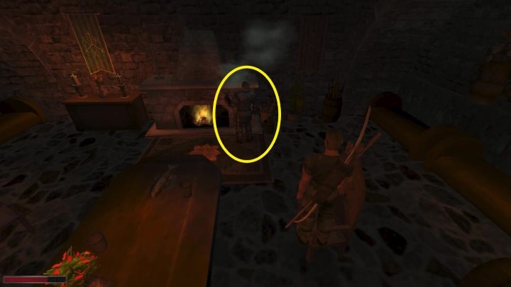 Jeżeli posiadacie umiejętność kradzieży kieszonkowej (możecie ją nabyć w zadaniu Porządki), to okradnijcie Astola - Kroniki Myrtany: Złoty Interes / Kopalnia Araxos - solucja, opis przejścia - Kroniki Myrtany - poradnik do gry