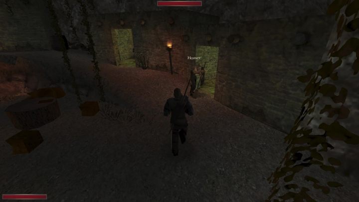 Zadanie rozpoczniecie po rozmowie z Homerem - mężczyzna nie będzie zbyt gadatliwy - Kroniki Myrtany: Ucieczka - solucja, opis przejścia - Kroniki Myrtany - poradnik do gry