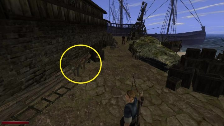 Podejdźcie teraz do skrzyni, której pilnował strażnik i ją opróżnijcie - Kroniki Myrtany: Statek w porcie jest bezpieczny - Kroniki Myrtany - poradnik do gry