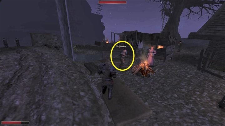 Mężczyzna zgodzi się Wam pomóc, jeżeli zmierzycie się z nim w walce (380 exp) - Kroniki Myrtany: Im się należy - solucja, opis przejścia - Kroniki Myrtany - poradnik do gry