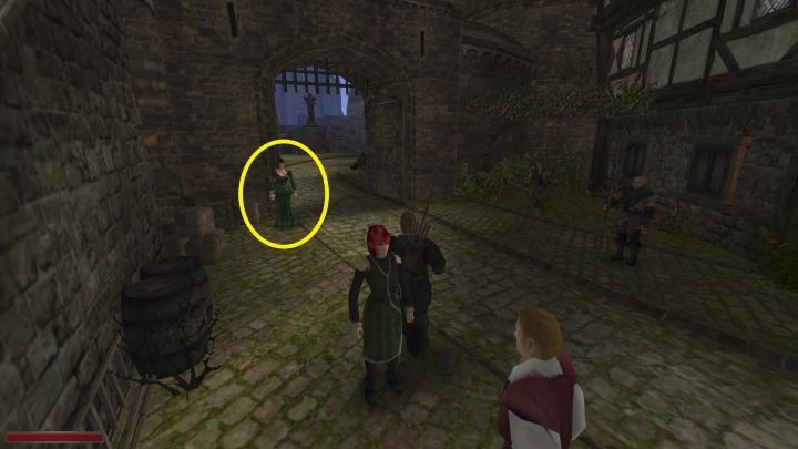 W 4 rozdziale przed bramą dzielącą dzielnicę kupców i kościół będzie stała biedaczka - Kroniki Myrtany: Lista wszystkich spotkań - Kroniki Myrtany - poradnik do gry