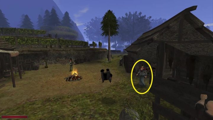 W winnicy Rity, koło jaskini służącej za składzik wina, jest uchodźczyni - Kroniki Myrtany: Spotkania w drodze - Kroniki Myrtany - poradnik do gry