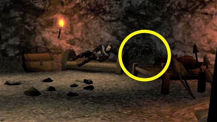 Po przeciwnej stronie jaskini jest dziura w ścianie - Kroniki Myrtany: Zamykamy interes - Kroniki Myrtany - poradnik do gry