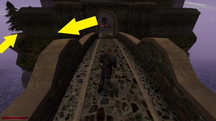 Będąc na nim, nie wchodźcie na plac, a skręćcie w lewo (patrząc od strony głównej sekcji klasztornej) - Kroniki Myrtany: Spotkania w klasztorze - Kroniki Myrtany - poradnik do gry