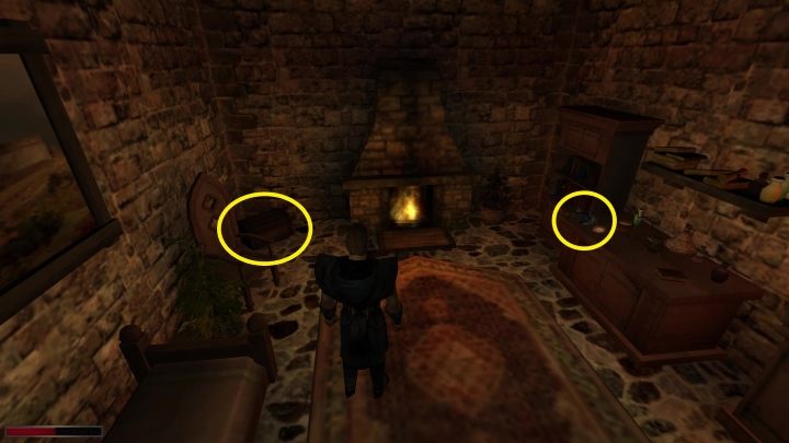 Mężczyzna zaprowadzi Was przed budynek naprzeciwko lecznicy - Kroniki Myrtany: Nadchodzący Sztorm - Kroniki Myrtany - poradnik do gry