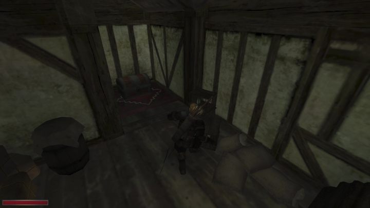 W wyniku pociągnięcia dźwigni, po drugiej stronie pokoju otworzy się tajna skrytka ze skrzynią - Kroniki Myrtany: Wojna kupców - solucja, opis przejścia - Kroniki Myrtany - poradnik do gry