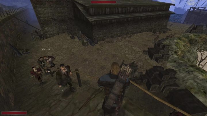 W przypadku samotnej walki polecamy wycofać się na mury miejskie - Kroniki Myrtany: Transakcja ze zwiadem - solucja, opis przejścia - Kroniki Myrtany - poradnik do gry