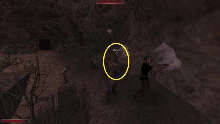 Malen znajduje się na wyższym poziomie Kopalni Królewskiej - Kroniki Myrtany: Grosz do grosza - solucja, opis przejścia - Kroniki Myrtany - poradnik do gry