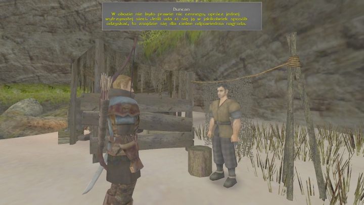 Duncan poprosi Was o przyniesienie sieci - Kroniki Myrtany: Gorące piaski - solucja, opis przejścia - Kroniki Myrtany - poradnik do gry