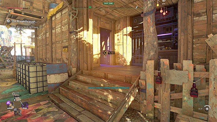 Po tym jak zdobędziecie zioła musicie wyruszyć z powrotem do Franka - nowy limit czasu to 2 i pół minuty - Dying Light 2: Przełom - solucja, opis przejścia - Dying Light 2 - poradnik do gry