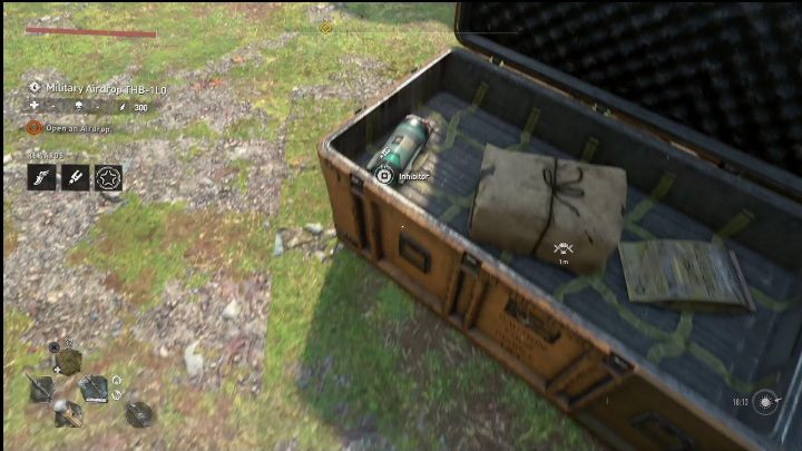 Ten inhibitor wyjmiecie ze zrzutu z powietrza znajdującego się na dachu budynku - Dying Light 2: Inhibitory (Downtown) - lista wszystkich - Dying Light 2 - poradnik do gry