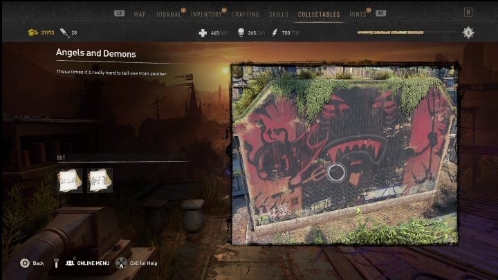 To graffiti znajdziecie idąc na południe od Bazaru - Dying Light 2: Graffiti (Trinity) - lista wszystkich - Dying Light 2 - poradnik do gry