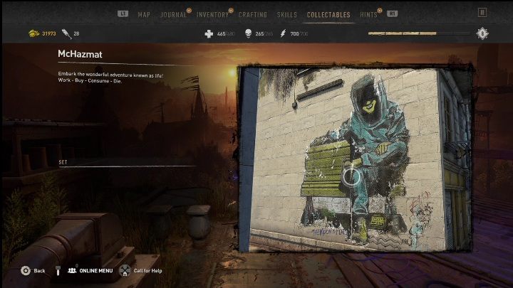 Na to graffiti natkniecie się podróżując na północ od wiatraka - Dying Light 2: Graffiti (Trinity) - lista wszystkich - Dying Light 2 - poradnik do gry