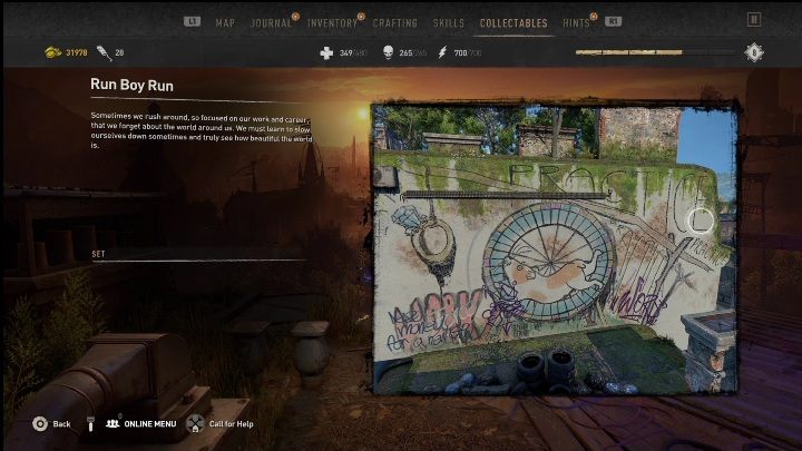 To graffiti znajduje się w zachodniej części lokacji, niedaleko bezpiecznej strefy - Dying Light 2: Graffiti (Quarry End) - lista wszystkich - Dying Light 2 - poradnik do gry