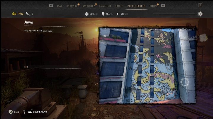 To graffiti znajdziecie idąc na południe od metra - Dying Light 2: Graffiti (New Dawn Park) - lista wszystkich - Dying Light 2 - poradnik do gry