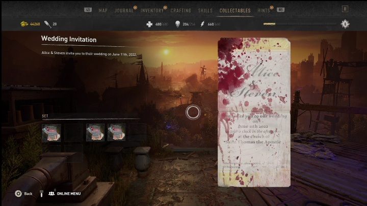 To zaproszenie znajdziecie na pianinie - Dying Light 2: Pamiątki (Saint Paul Island) - lista wszystkich - Dying Light 2 - poradnik do gry