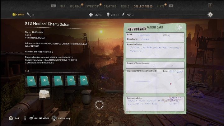 Zaraz obok łóżek szpitalnych jest niewielki drewniany stolik - Dying Light 2: Pamiątki (Pustkowia) - lista wszystkich - Dying Light 2 - poradnik do gry