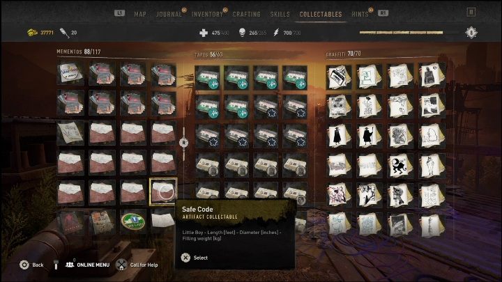 Kod to: 10 28 64 - Dying Light 2: Pamiątki (New Dawn Park) - lista wszystkich - Dying Light 2 - poradnik do gry