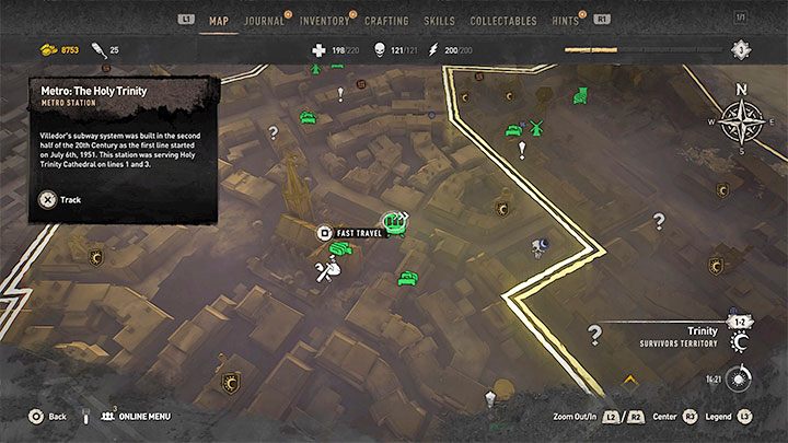 Dla przypomnienia szybka podróż polega na wybieraniu odpowiednich ikon z poziomu mapy świata - Dying Light 2: Bug z szybką podróżą - Dying Light 2 - poradnik do gry