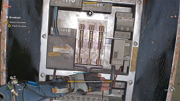 Gra oznaczy skrzynki z bezpiecznikami do sprawdzenia - Dying Light 2: Audycja - solucja, opis przejścia - Dying Light 2 - poradnik do gry