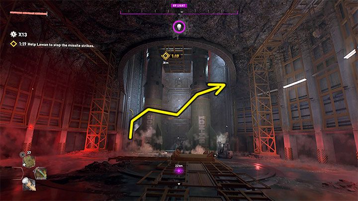 Po dotarciu do silosu rakietowego musicie rozpocząć wspinaczkę na górne balkoniki - Dying Light 2: X13 - solucja, opis przejścia - Dying Light 2 - poradnik do gry