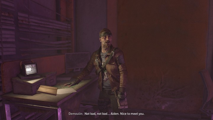 Wejdźcie klatką schodową na wyższe piętro i pomówcie z Demoulinem - Dying Light 2 Zagubione światło - solucja, opis przejścia - Dying Light 2 - poradnik do gry