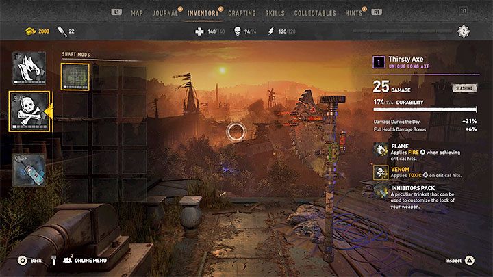 Druga główna kategoria to modyfikacje broni - Dying Light 2: Crafting - Dying Light 2 - poradnik do gry