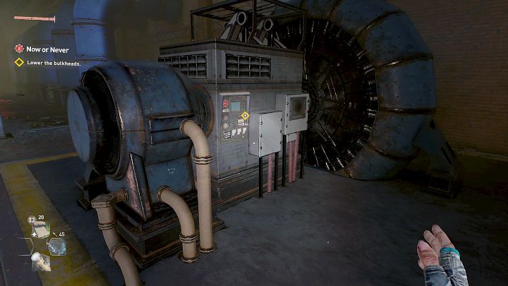 Po walce porozmawiajcie z Lawan, aby sprawdzić, czy nic jej nie jest, a następnie spróbujcie uruchomić maszynę sterującą przegrodami na tamie - Dying Light 2: Teraz albo nigdy - solucja, opis przejścia - Dying Light 2 - poradnik do gry