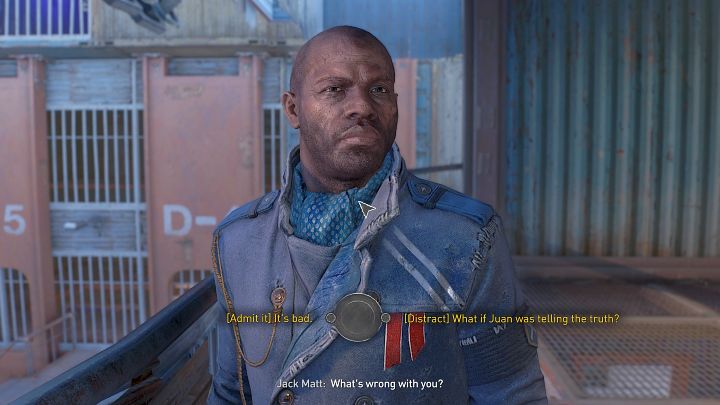 Udajcie się do kwatery głównej Stróżów Prawa (Peacekeepers), obejrzyjcie krótki przerywnik filmowy z Juanem, a następnie udajcie się na rozmowę z Jackiem - Dying Light 2: Zamach - solucja, opis przejścia - Dying Light 2 - poradnik do gry