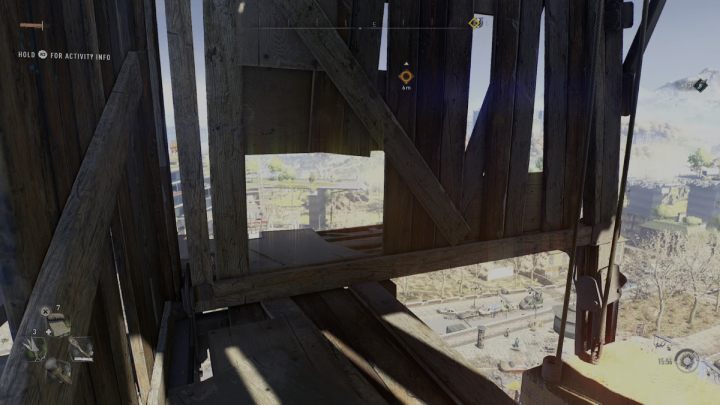 Po prawej stronie znajdziecie niewielką dziurę w deskach - Dying Light 2: Wiatraki (Horseshoe) - lista wszystkich - Dying Light 2 - poradnik do gry