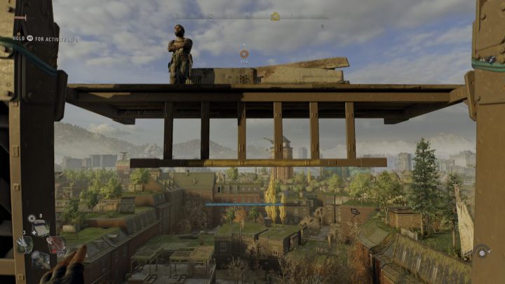 Podskoczcie do metalowego elementu, wychylcie się do tyłu i poczekajcie aż dojedziecie do następnego poziomu - Dying Light 2: Wiatraki (Quarry end) - lokalizacja - Dying Light 2 - poradnik do gry